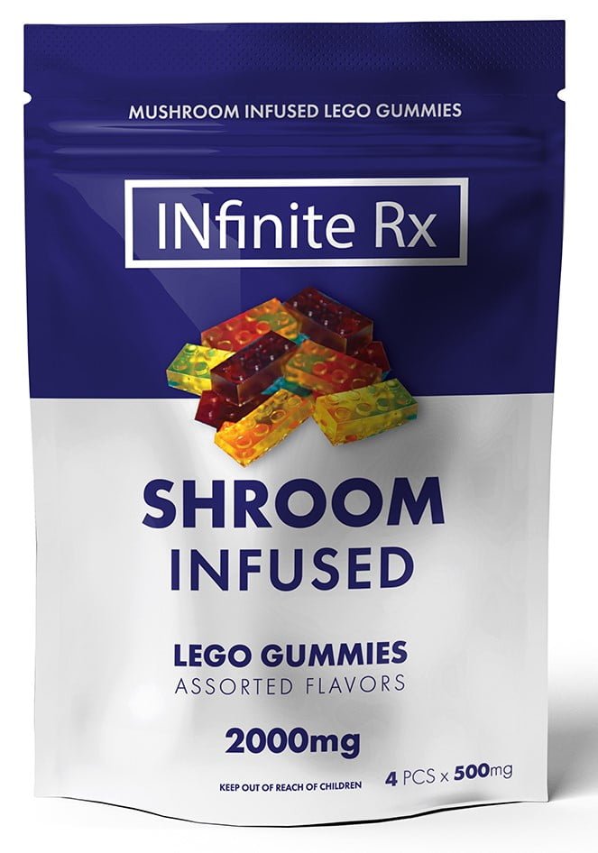 INfinite Rx - Lego Magic Mushroom Gummies 2000mg ,Mushroom Edibles, INfinite Rx Lego Gummies
